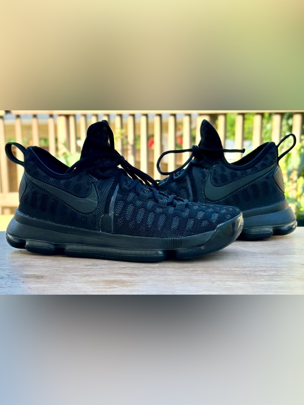 Nike Zoom KD 9 IX Triple Black Basketball Shoes Men’s US 8.5 843392-007